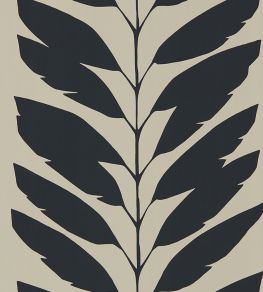 Malva Wallpaper by Scion Liquorice Malva Wallpaper by Scion Liquorice