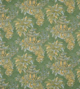 Mandalay Fabric by Marvic Vert/Jaune