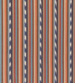 Manor Stripe Fabric by Mulberry Home Blue/Red Manor Stripe Fabric by Mulberry Home Blue/Red
