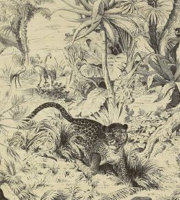 Salvator Wallpaper by Manuel Canovas Noir Salvator Wallpaper by Manuel Canovas Noir