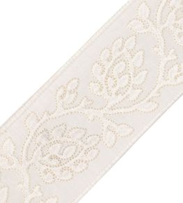 Mare Embroidered Border Trimming by Samuel & Sons White Sand Mare Embroidered Border Trimming by Samuel & Sons White Sand