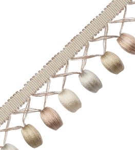 Margaux Beaded Fringe Trimming by Samuel & Sons Rose De The Margaux Beaded Fringe Trimming by Samuel & Sons Rose De The