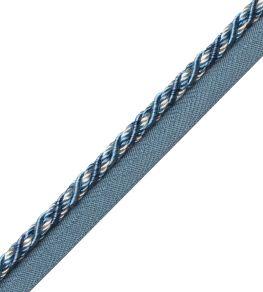 Margaux Cord With Tape Trimming by Samuel & Sons Bleuet Margaux Cord With Tape Trimming by Samuel & Sons Bleuet