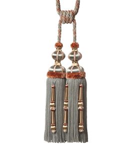 Margaux Double Tassel Tieback Trimming by Samuel & Sons Hydrengia Antique Margaux Double Tassel Tieback Trimming by Samuel & Sons Hydrengia Antique