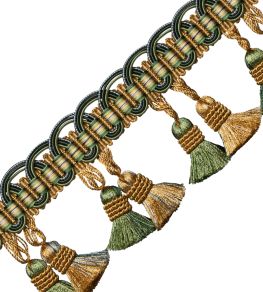Margaux Tassel Fringe Trimming by Samuel & Sons Foret Margaux Tassel Fringe Trimming by Samuel & Sons Foret