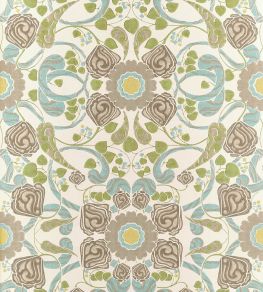 Margaux Wallpaper by Thibaut Beige and Yellow Margaux Wallpaper by Thibaut Beige and Yellow