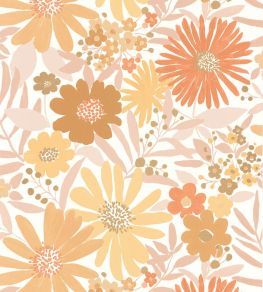 Marguerite Wallpaper by Caselio Blanc roses