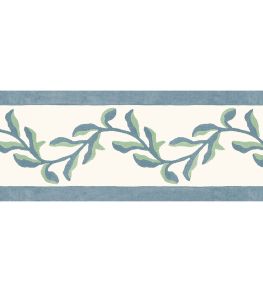 Mariana Floral Border Wallpaper by DADO Blue and Green Mariana Floral Border Wallpaper by DADO Blue and Green
