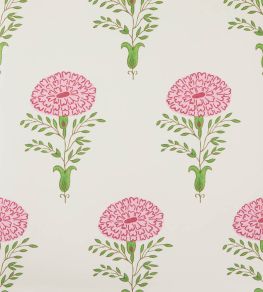 Marigold Wallpaper by Molly Mahon Pink/Green Marigold Wallpaper by Molly Mahon Pink/Green