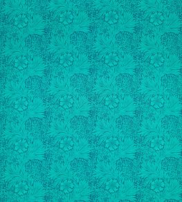 Marigold Fabric by Morris & Co Navy/Turquoise