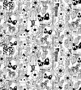 Marikyla Wallpaper by Marimekko Black/White