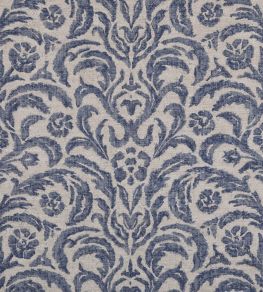 Marlborough Fabric by Fermoie Dark Blue