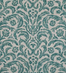 Marlborough Fabric by Fermoie Teal