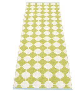 Marre Runner Rug by Pappelina Lime/Vanilla