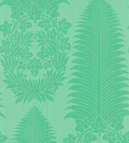 Marsden's Palm Damask Wallpaper by Zoffany Pale Poisen Marsden's Palm Damask Wallpaper by Zoffany Pale Poisen