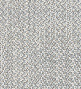 Martock Sprig Fabric by Mulberry Home Blue Martock Sprig Fabric by Mulberry Home Blue