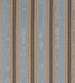 Misa Moire Stripe Fabric by Marvic Turquoise Misa Moire Stripe Fabric by Marvic Turquoise