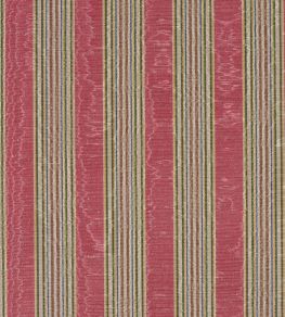 Misa Moire Stripe Fabric by Marvic Geranium Misa Moire Stripe Fabric by Marvic Geranium