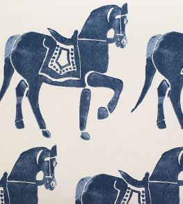 Marwari Horse Wallpaper by Molly Mahon Blue