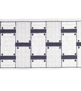 Massimo Embroidered Braid 88mm Trimming by Houles Pilastro