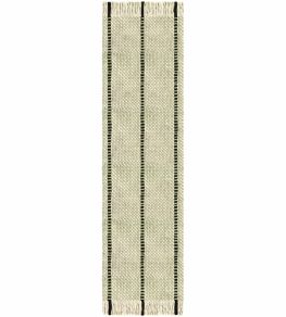 Massproductions Cord Runner Rug by Layered Black White