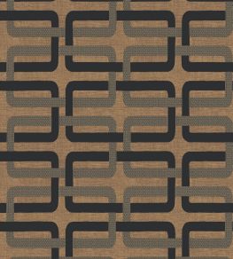 Matjara Wallpaper by Casamance Noir/Dore