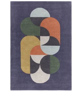 Matrix Statement Rug by Asiatic Navy 91 Matrix Statement Rug by Asiatic Navy 91