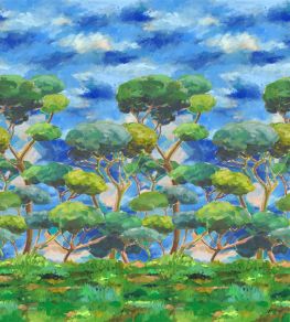 Matsu Mural by Designers Guild Cobalt Matsu Mural by Designers Guild Cobalt