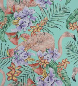 Flamingo Club Wallpaper by Matthew Williamson Jade/Lavender/Coral Flamingo Club Wallpaper by Matthew Williamson Jade/Lavender/Coral