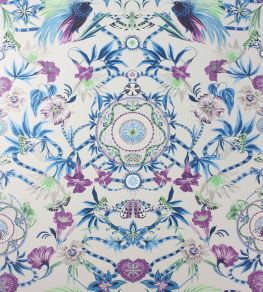 Menagerie Wallpaper by Matthew Williamson Persian Blue/Lilac