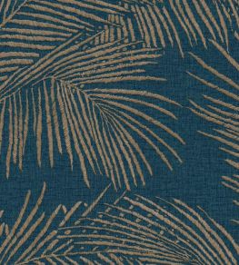Maui Wallpaper by Arte Prussian Blue Maui Wallpaper by Arte Prussian Blue