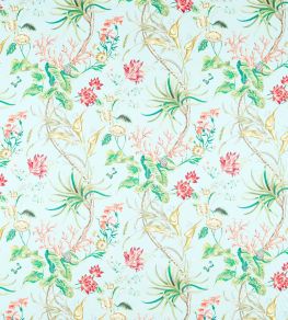 Mauritius Fabric by Sanderson Fire Coral