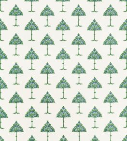 May Tree Fabric by Thibaut Blue and Green May Tree Fabric by Thibaut Blue and Green