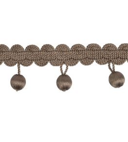 Maya Beaded Fringe 25mm Trimming by Houles Cacao