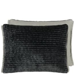 Mazarin Cushion 40 x 30cm by Designers Guild Graphite Mazarin Cushion 40 x 30cm by Designers Guild Graphite