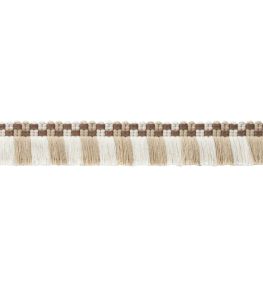 MDS Check Brush Fringe Trimming by Samuel & Sons Natural