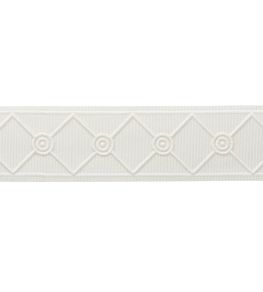 MDS Embroidered Lattice Borber Trimming by Samuel & Sons Ivory MDS Embroidered Lattice Borber Trimming by Samuel & Sons Ivory