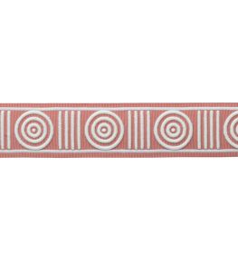 MDS Embroidered Rosette Border Trimming by Samuel & Sons Coral MDS Embroidered Rosette Border Trimming by Samuel & Sons Coral