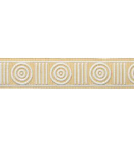 MDS Embroidered Rosette Border Trimming by Samuel & Sons Goldenrod MDS Embroidered Rosette Border Trimming by Samuel & Sons Goldenrod
