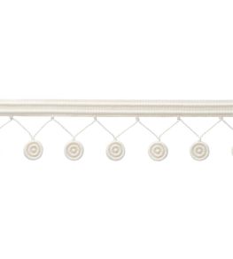 MDS Rosette Fringe Trimming by Samuel & Sons Ivory MDS Rosette Fringe Trimming by Samuel & Sons Ivory