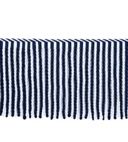 MDS Stripe Bullion Fringe 21cm Trimming by Samuel & Sons Sapphire MDS Stripe Bullion Fringe 21cm Trimming by Samuel & Sons Sapphire
