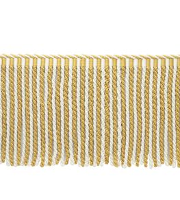 MDS Stripe Bullion Fringe 21cm Trimming by Samuel & Sons Wheat MDS Stripe Bullion Fringe 21cm Trimming by Samuel & Sons Wheat
