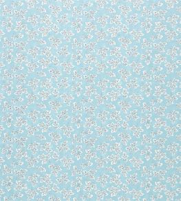 Meadow Leaf Fabric by Designers Guild Aqua Meadow Leaf Fabric by Designers Guild Aqua