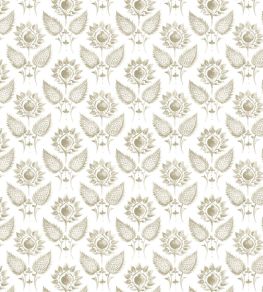 Medici Flower Fabric by William Yeoward Latte Medici Flower Fabric by William Yeoward Latte