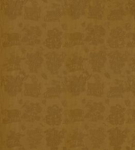 Medieval Embroidery Fabric by Sanderson Mustard Medieval Embroidery Fabric by Sanderson Mustard