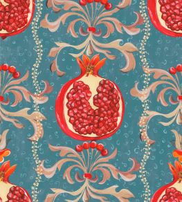Melagranata Wallpaper by MINDTHEGAP Stone Blue Melagranata Wallpaper by MINDTHEGAP Stone Blue