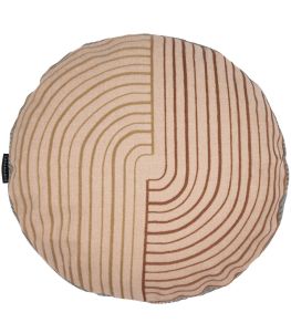 Mellow Round Cushion Ø 45cm by Maison Casamance Alezan Mellow Round Cushion Ø 45cm by Maison Casamance Alezan
