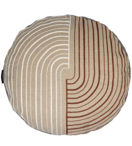 Mellow Round Cushion Ø 45cm by Maison Casamance Beige Mellow Round Cushion Ø 45cm by Maison Casamance Beige