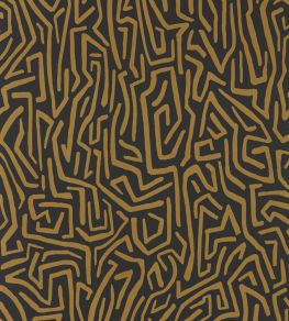 Melodic Wallpaper by Harlequin Gold / Black Earth Melodic Wallpaper by Harlequin Gold / Black Earth