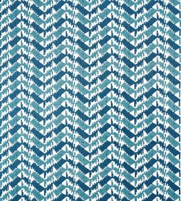 Melrose Check Fabric by Thibaut Navy and Peacock Melrose Check Fabric by Thibaut Navy and Peacock